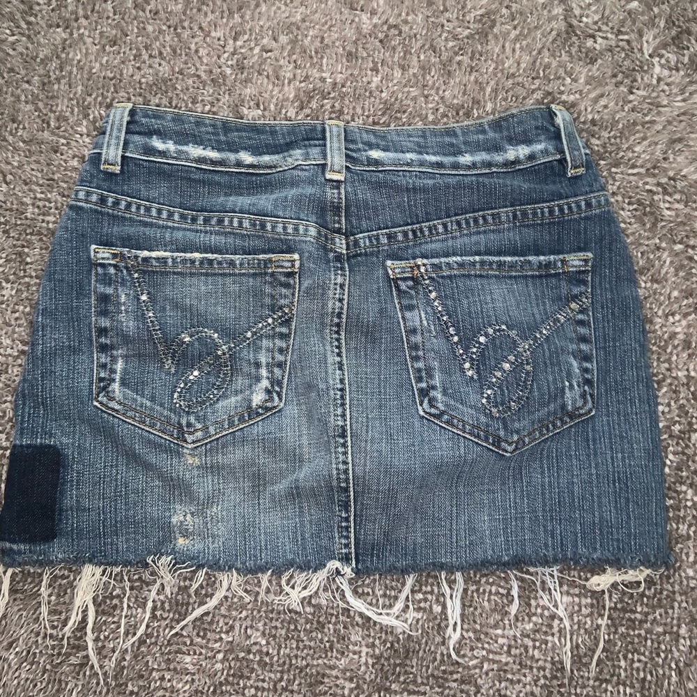y2K Bebe Mini Denim Skirt